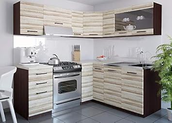 Muebles Cocina Completa, 300 cms, Modulos de cocinas ref-15: Amazon.es