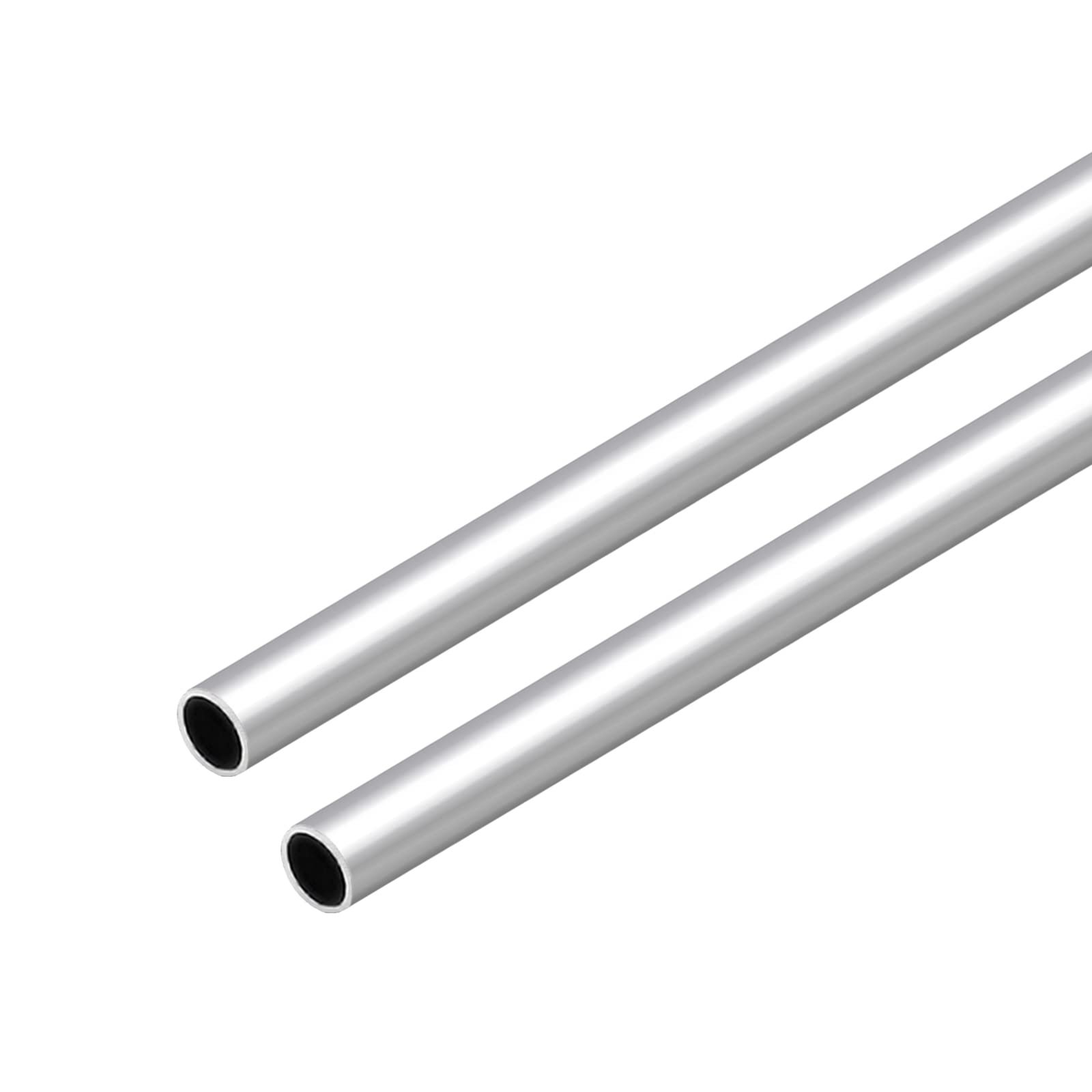 VictorsHome 6063 Aluminum Round Tube, 15mm OD 1mm Wall Thickness 300mm Length Metal Seamless Straight Tubing for DIY Crafts Model 2pcs