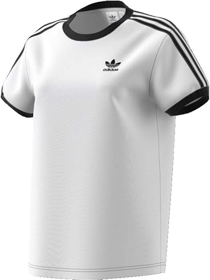 tee shirt adidas femme blanc et noir