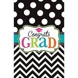 Dream Big Graduation Plastic Table Cover package of 3