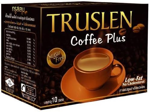 Truslen Instant Coffee Plus Sugar Free LOW FAT Free Shipping From Thailand