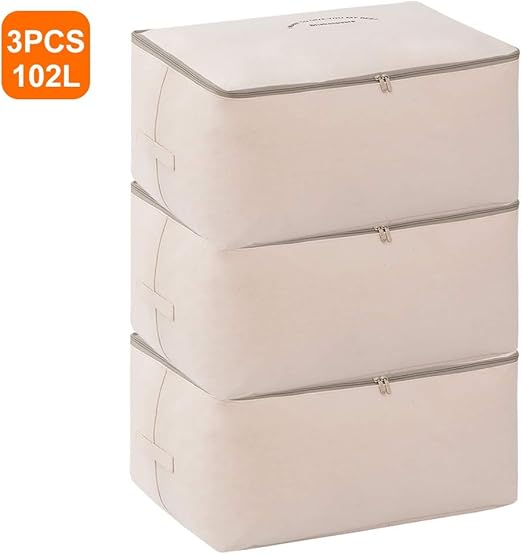 Bolsas De Almacenamiento Debajo De La Cama De 102L con Cremalleras