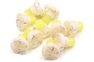 uxcell 10Pcs T4.2 White LED Dashboard Panel Gauge Light Lamp Bulb for Car Interior