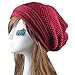 WensLTD Knit Winter Warm Women Men Hip-Hop Skull Beanie Hat Baggy Unisex Ski Cap (Red)