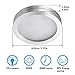 S&G Set of 6 LED Puck Lights 3000K Warm White Under Counter Lighting 1020lm Under Cabinet Lighting Total of 12W with Switch Control LED Kitchen Lighting Closet Lights