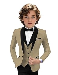 Tuxedo Suits for Boys 3 Pieces Slim Fit Boys Formal