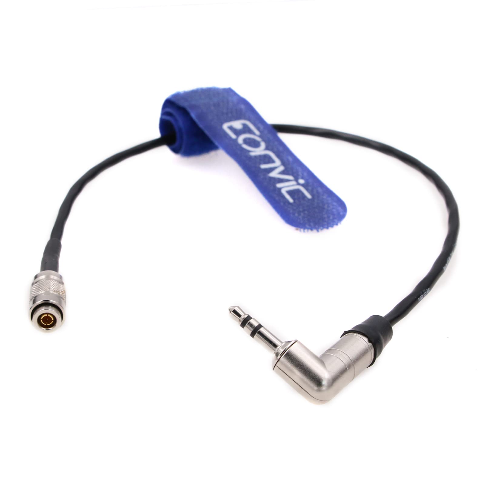 EONVIC Timecode Cable for DSLR Camera Ultrasync One DIN 1.0 2.3 BNC to 3.5mm TRS Right Angle Mini Jack