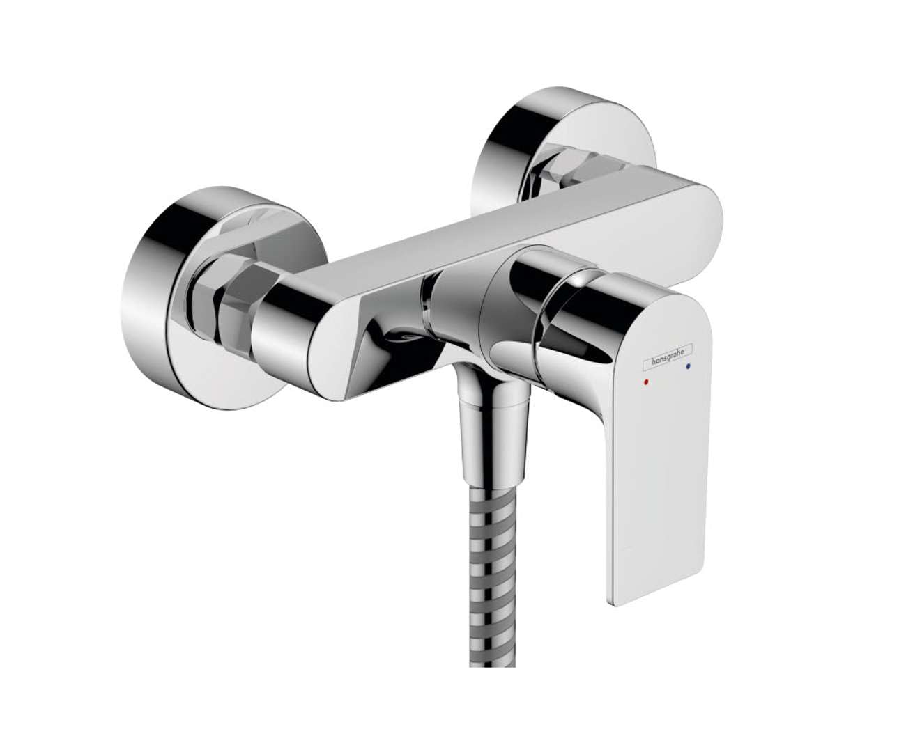Hansgrohe Rebris E Single Lever Shower Mixer for Exposed Installation, Chrome, 72650000