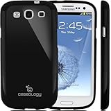 Galaxy S3 Case, Caseology® [Daybreak Series] Slim Fit Shock Absorbent Cover [Black] [Slip Resistant] for Samsung Galaxy S3 - Black
