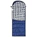 Cotton Flannel Sleeping Bag for Adults, 23/32F Comfortable, Envelope with Compression Sack Blue/Grey 2/3/4lbs(95"x35")
