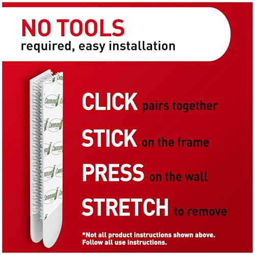 Command Picture Hanging Kit, Hang up to 15 Pictures, Including Picture Hanging Strips, Poster Strips & Picture Hangers for Home Decor, Damage-Free Hanging with Command Strips