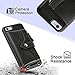 LAMEEKU Wallet Case for iPhone SE 2022 iPhone 7 iPhone 8 Case Wallet Card Holder SE 2020 Wrist Chain Crossbody Strap Zipper Case for iPhone SE 2020 iPhone 7 iPhone SE 2020/iPhone 8, 4.7 inches-Black
