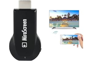 SmartSee MiraScreen Wireless Display Adapter Dongle 1080P HD Screen Mirroring Media Player TV Stick for Tablet Smartphone Compatible with Miracast Airplay DLNA