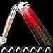 LED Shower Head, High Pressure Spa Shower Ionic Double Filter Handheld Shower Head, 30% Water Saving, Prevent Dry Skin and Hair - 7 Color Changing