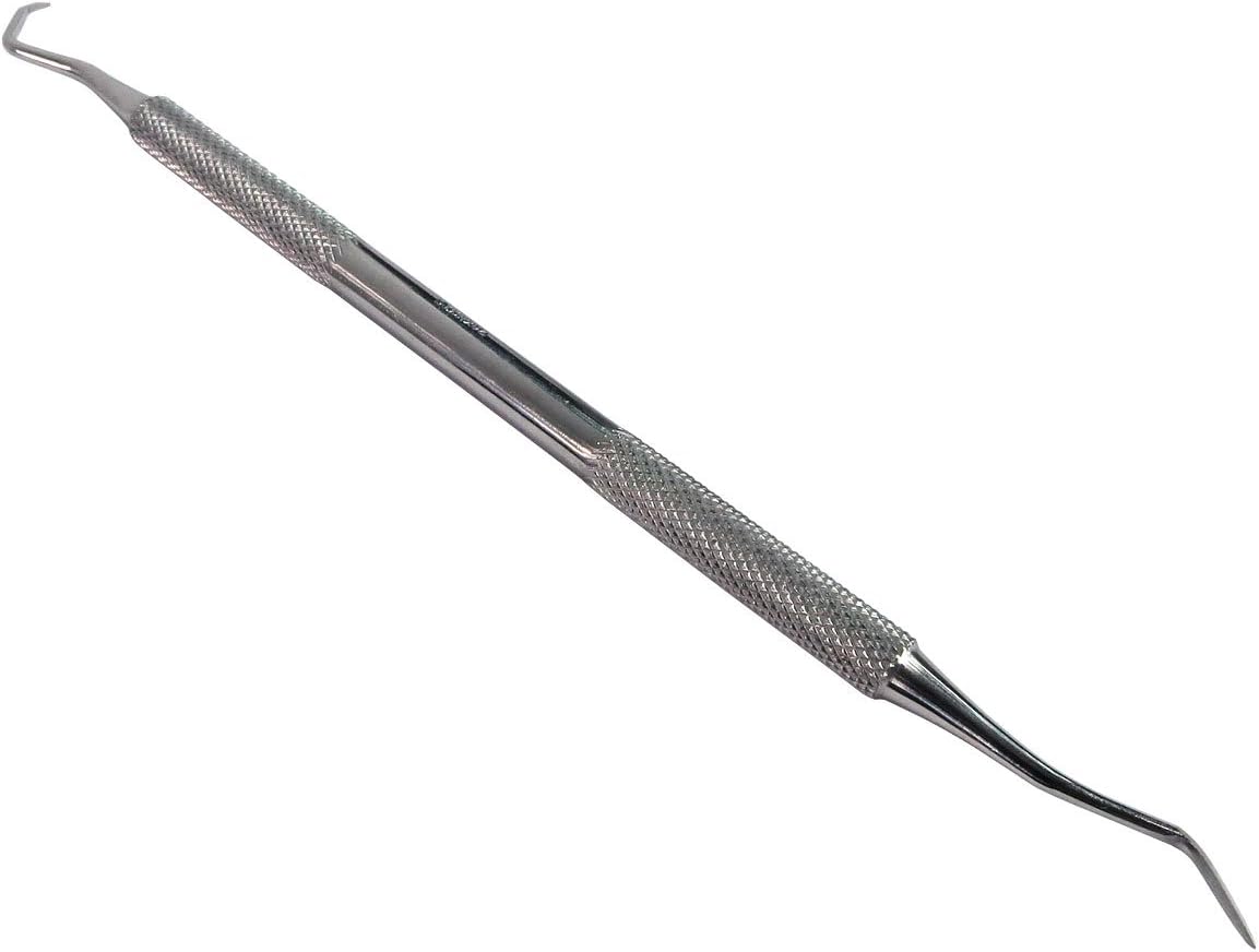 HTS 151P3 Stainless Steel Double-Sided Angled Knifed-Edge Pick Wax & Clay Sculpting Tool