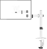 Bracwiser Single Monitor Arm Desk Mount 13-32in VESA 75/100 White