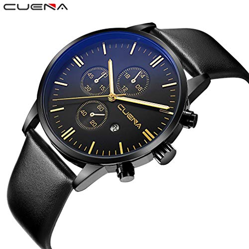 image for Pandaie Watch Promotion! Luxury Fashion Faux Leather Mens Quartz Analo