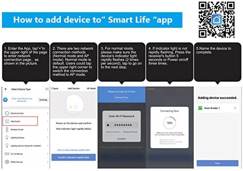 Smart WiFi Lichtschalter Drahtloser Relaisschalter Kanal Tuya Modul App Fernbedienung Timer fr die Hausautomation Kompatibel mit Alexa Google Home Support IOS Android