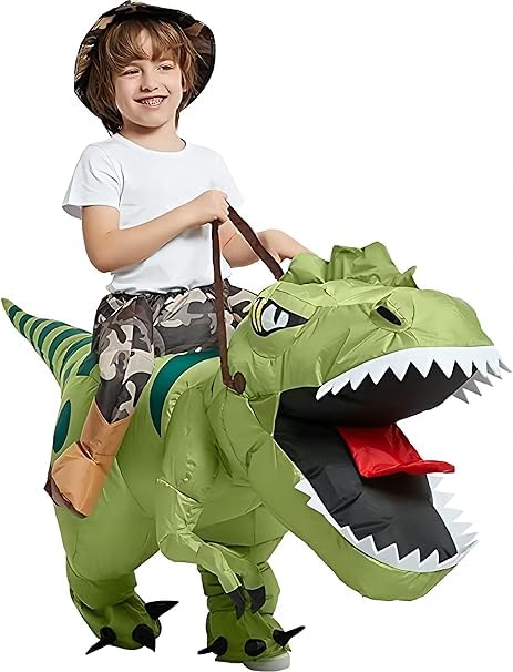 FXICH Inflatable Dion Costumes, Inflatable Dinosaur Costume, Adult Dinosaur Suit, Carnival, Party, Dino Costume, Men and Women (120 cm - 150 cm)