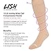 LISH 2 Pack Plain Jane Wide Calf Compression Socks - 15-25 mmHg Knee High Plus Size Support (M/L, Nude)