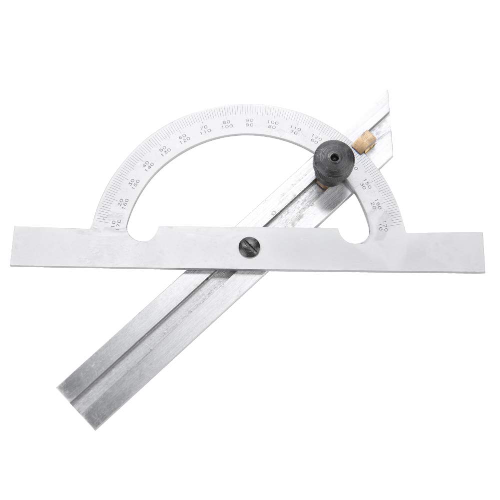 Zunate Protractor, Adjustable Round Head Angle Finder Ruler, 100x150mm, Carbon Steel, Industrial Grade, Precise Angle Measurement
