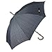 Balios Prestige Walking Umbrella, Real Wood Handle & Bamboo Shaft, Auto Open, Windproof Designed in UK (herringbone black & white)