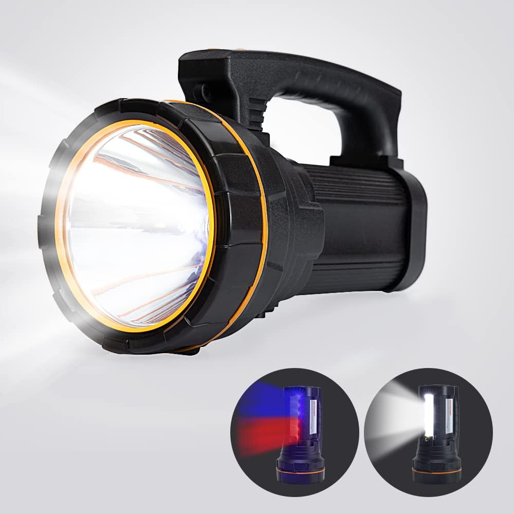 MAYTHANK Most Powerful Handheld Torch LED USB C Rechargeable Spotlight 800m