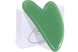 BAIMEI Gua Sha Facial Tools Face Massager for Skin Care, Relaxation and Reduce Puffiness Skin Care Tools, Self Care Gift for Men Women - Green Aventurine