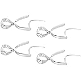 uxcell 4Pcs 925 Sterling Silver Pinch Bail, 16mm Pendant Clasp Pendant Bail Connector Pinch Clip Bail Clasp for Jewelry Making Supplies Bracelet Necklace DIY Craft, Silver
