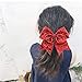 inSowni 12 Pack X-Large Big Glitter Sequin Cheer Bow Hair Ties Scrunchies Bands Ponytail Holders Elastics for Baby Toddlers Girls Women