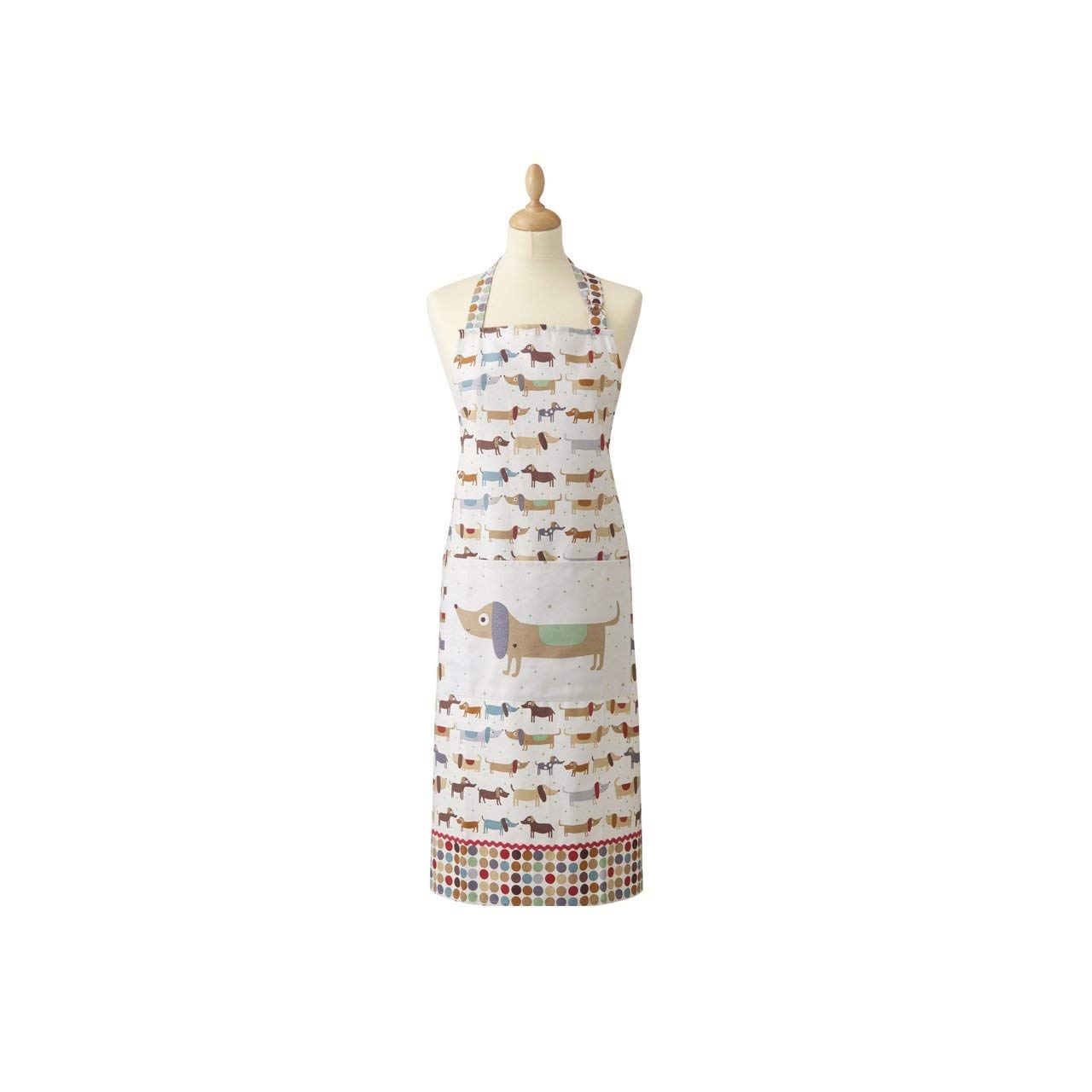 Ulster Weavers Hot Dog Cotton Apron - With Fun, Retro Sausage Dog Hand Drawn Design - For Kitchen and Barbecue - Cooking Gifts for Bakers & Chefs - Homeware & Kitchenware Range