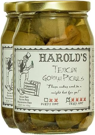 Harold's Spicy 4X Habanero Dill Pickle 2/16oz Jars
