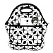 MangGou White & Black Geometric Pattern Waterproof Lunch Bags for Women fashion Reusable Insulated Lunch Boxes for School Work Office Picnic Travel Neoprene Lunch Tote with Side Pocket Zipper Closure