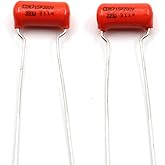 Orange Drop Capacitors .022uf / 200v, 715P Series, Tone Capacitor for Electric Guitar &amp; Bass, Pack of 2