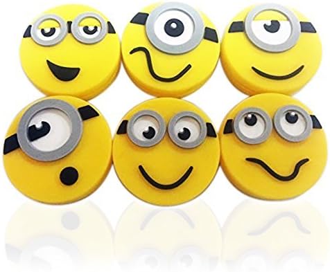 Sports Limited Edition Minions Tennis Vibration Dampeners (6pcs Pack) by Sunshine Sports