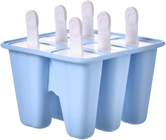 Silicone Ice Pop Molds 6 Pieces Popsicle Mold Classic Molds
