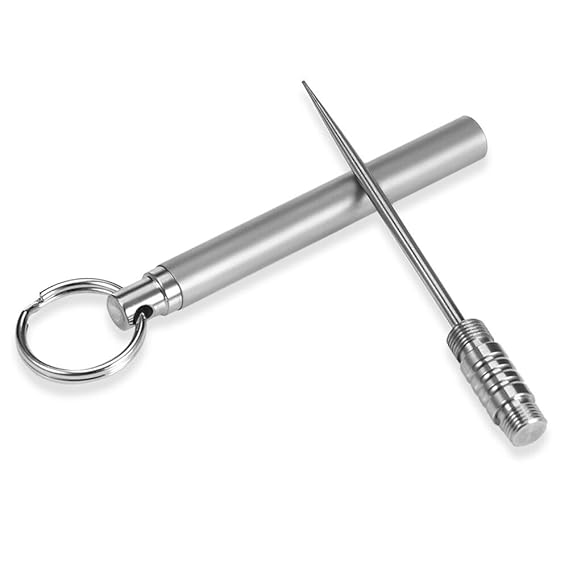 DXMCC TC4 Titanlegierung Zahnstocher Dichtung Wasserdicht Zahnstocher Halter Metall Zahnstocher Zahnentfernung Werkzeug Rost