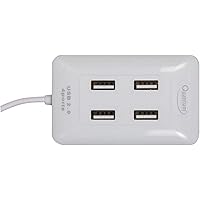 Quantum QHM6633 4 Port Hi-Speed USB Hub (White)