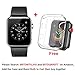COVERY Compatible with Apple Watch Band 42mm, Genuine Leather Replacement Strap with Stainless Metal Buckle Compatible Apple Watch Series 3, Series 2, Series 1, Sport Edition - Black