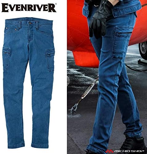Amazon Co Jp イーブンリバー パンツ 作業服 エクストリーム ストレッチ デニムカーゴ Erx402 メンズ 29 フェード 服 ファッション小物