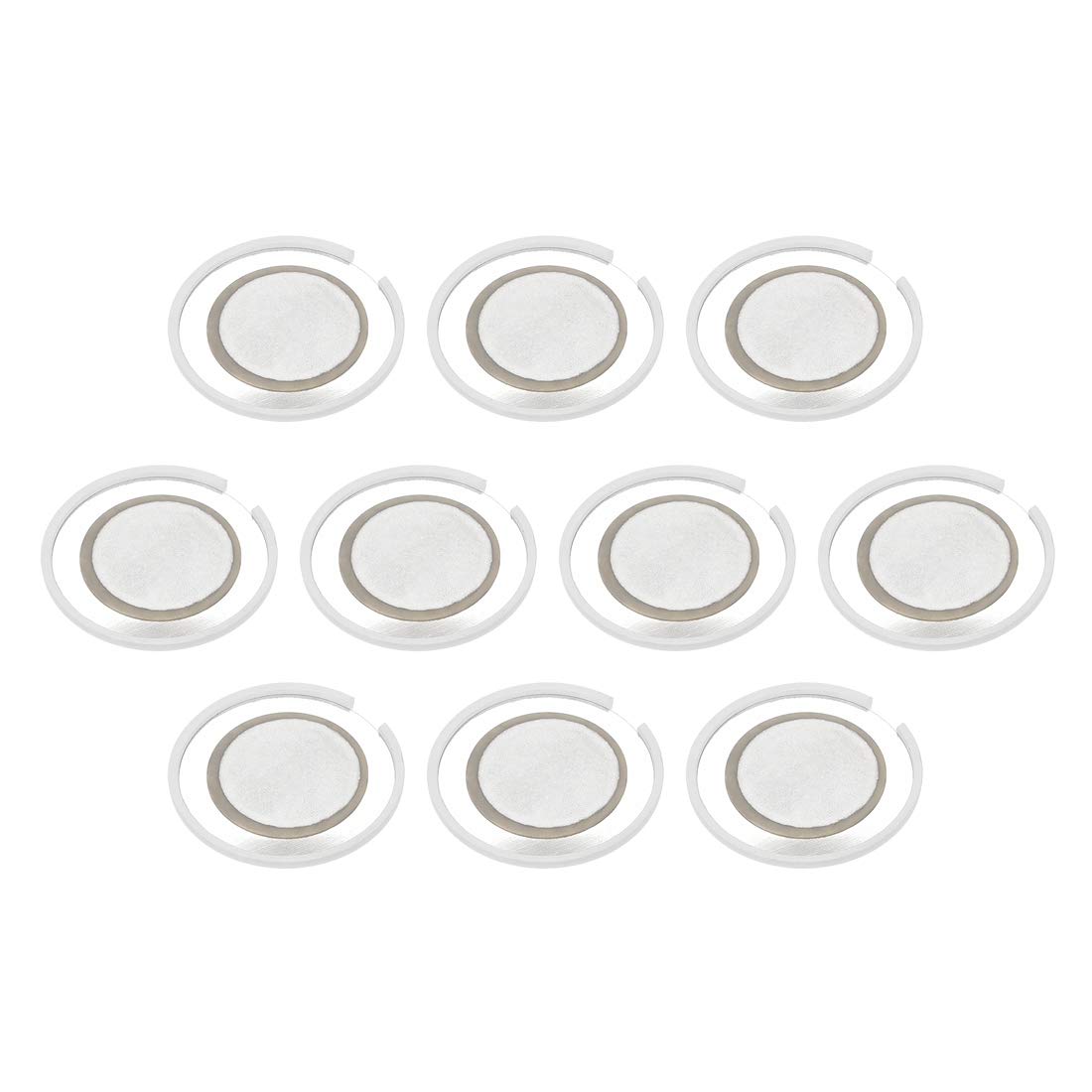 sourcing map 10Pcs Piezo Discs 20mm Acoustic Pickup Transducer Microphone Trigger Buzzer CBG Guitar w Alumnium Cover