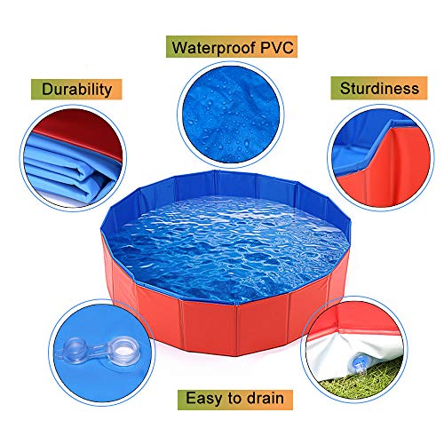 Mcgrady1xm-Collapsible-Pet-Dog-Bath-Pool-Kiddie-Pool-Hard-Plastic-Foldable-Bathing-Tub-PVC-Outdoor-Pools-for-Dogs-Cat-Kid
