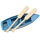 LQ Industrial Lovely Miniature Blue Rowboat Little