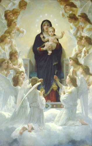 FX Schmid 2000 Piece Puzzle - The Virgin Mary With Angels by William-Adolphe Bouguereau Painted in 1900 by FX Schmid