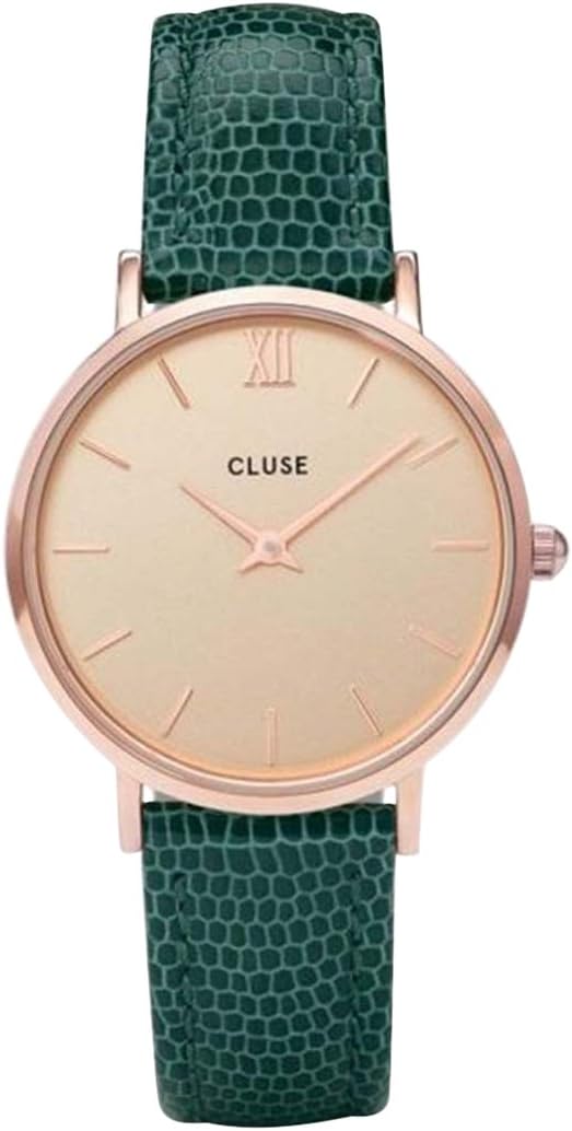 CLUSEWomens Analogue Classic Quartz Connected Wrist Watch with Leather Strap CL30052