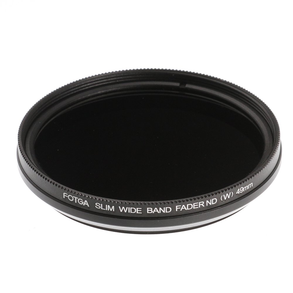 Ruili 49mm Slim Fader Variable ND Filter Adjustable ND2 to ND400 Neutral Density Lens Filter for DSLR Camera