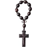Sine Cera One Decade Rosary Jujube Wood Oval 12mm