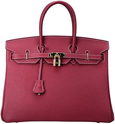 Cherish Kiss Women's Handbags Genuine Leather Tote Padlock Bags