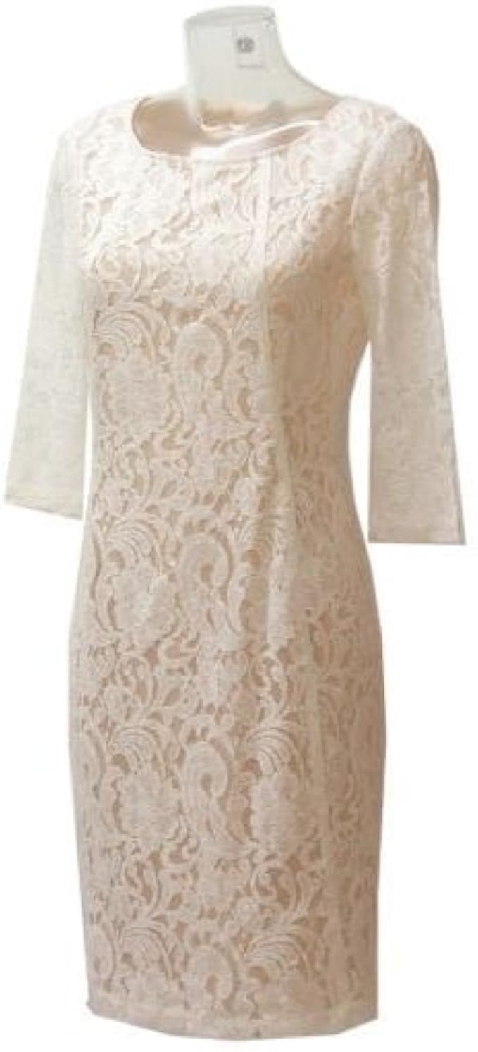 white lace shift dress