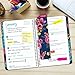 HARDCOVER Academic Planner 2019-2020: (June 2019 Through July 2020) 5.5 Daily Weekly Monthly Planner Yearly Agenda. Bonus Bookmark, Pocket Folder and Sticky Note Set (Bloom)